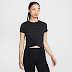 ★ Nike★ One Classic Dry Fit Short Sleeve Top W White Blac Women's Nike One Classic Dri-FIT Short Sleeve Top - Black